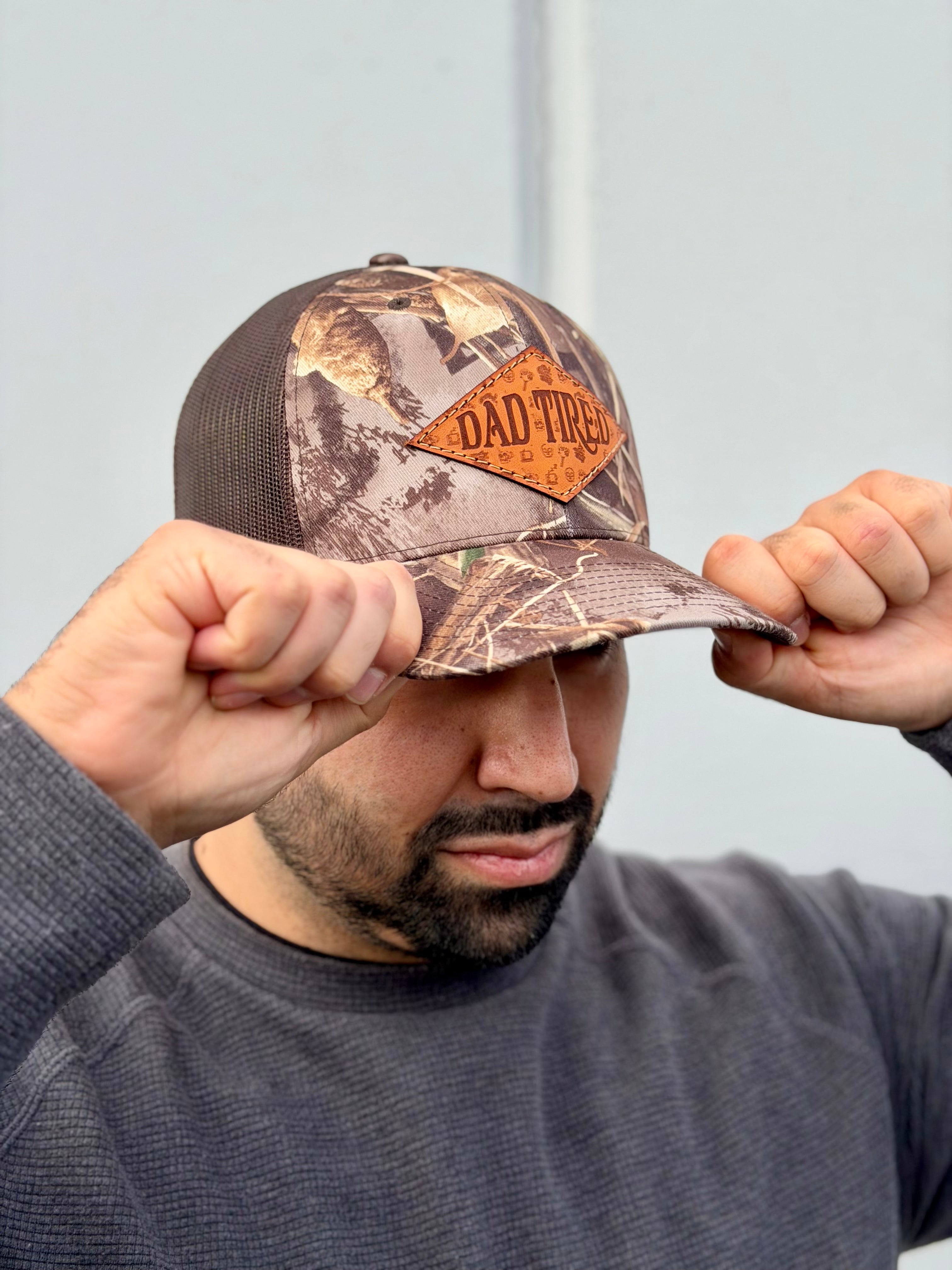 Dad Tired V.2 Leather Patch Hat