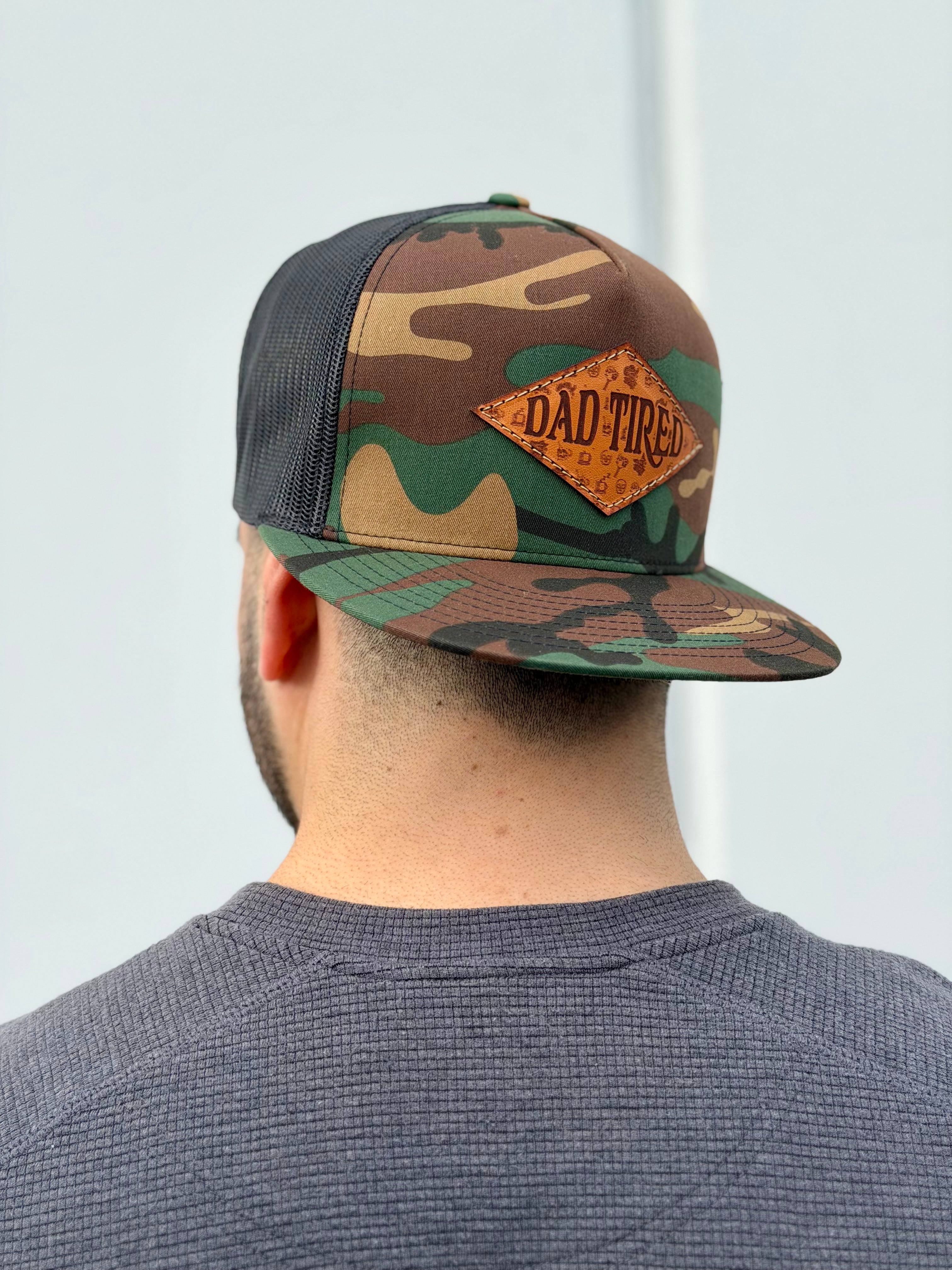 Dad Tired V.2 Leather Patch Hat