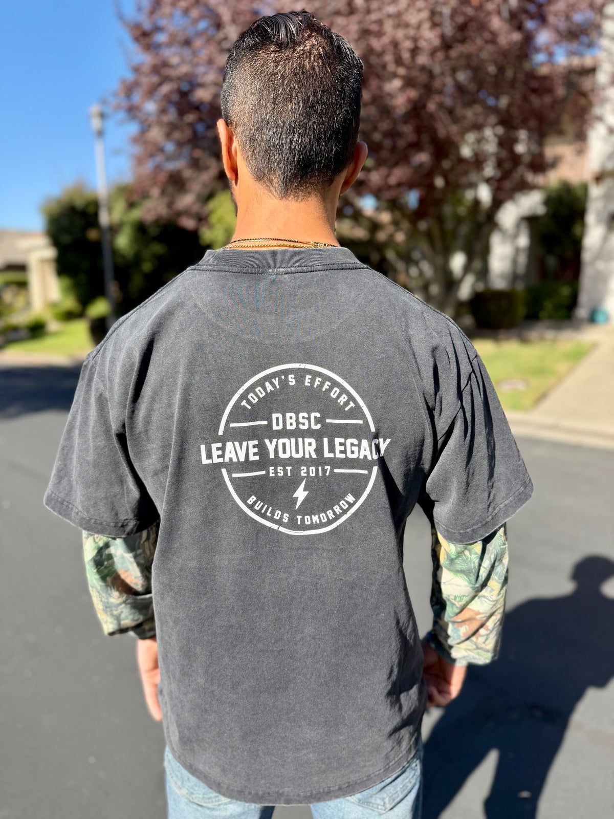 Leave Your Legacy - Vintage Black/Tree Camo Long Sleeve
