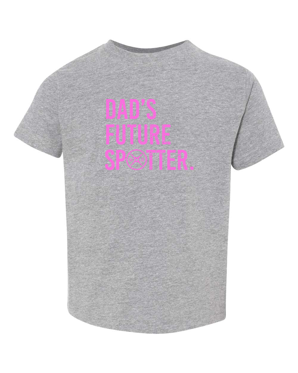 Dad's Future Spotter Toddler Tee (With Pink Text)
