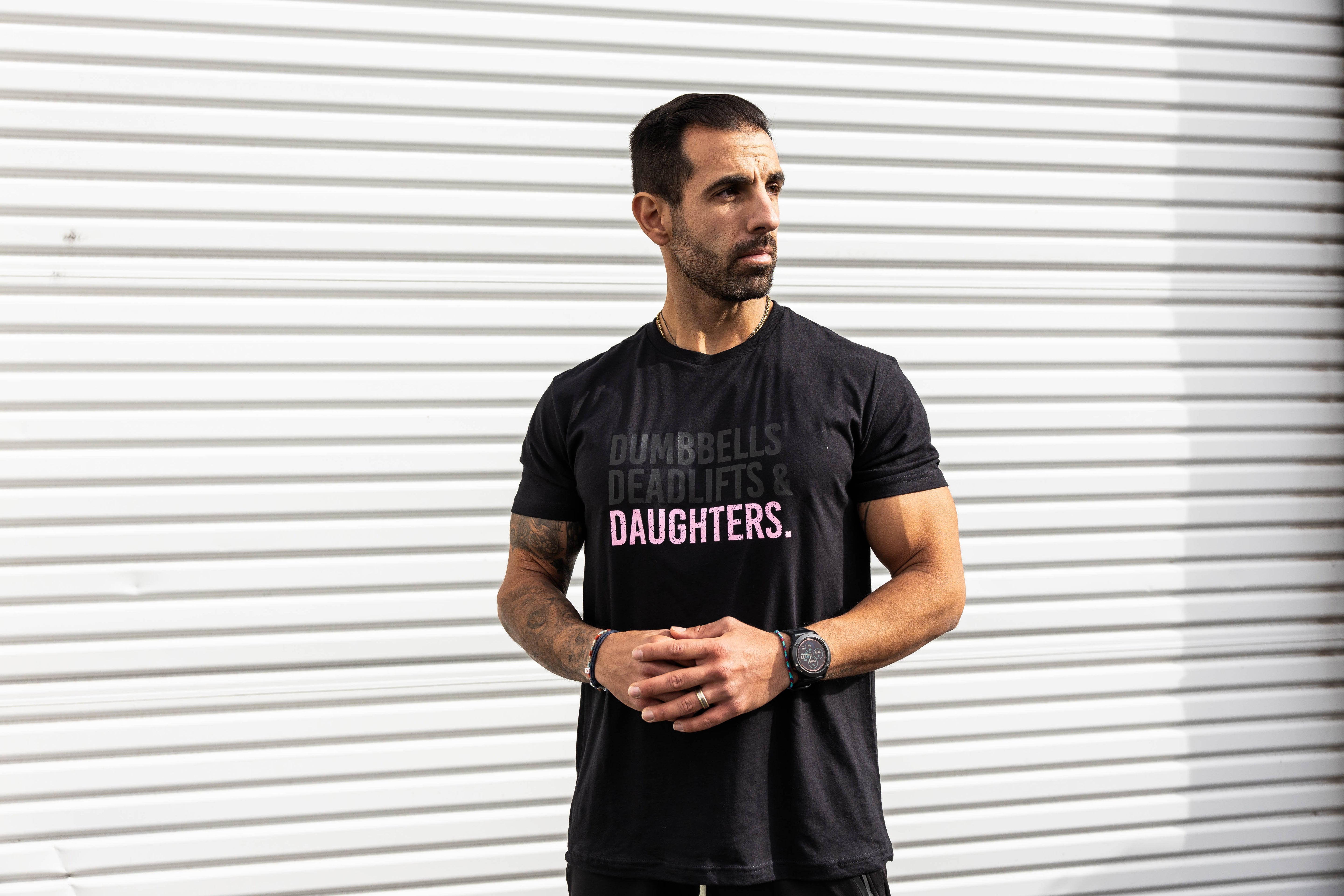 Dumbbells Deadlifts & Daughters Shirt (Lights Out)