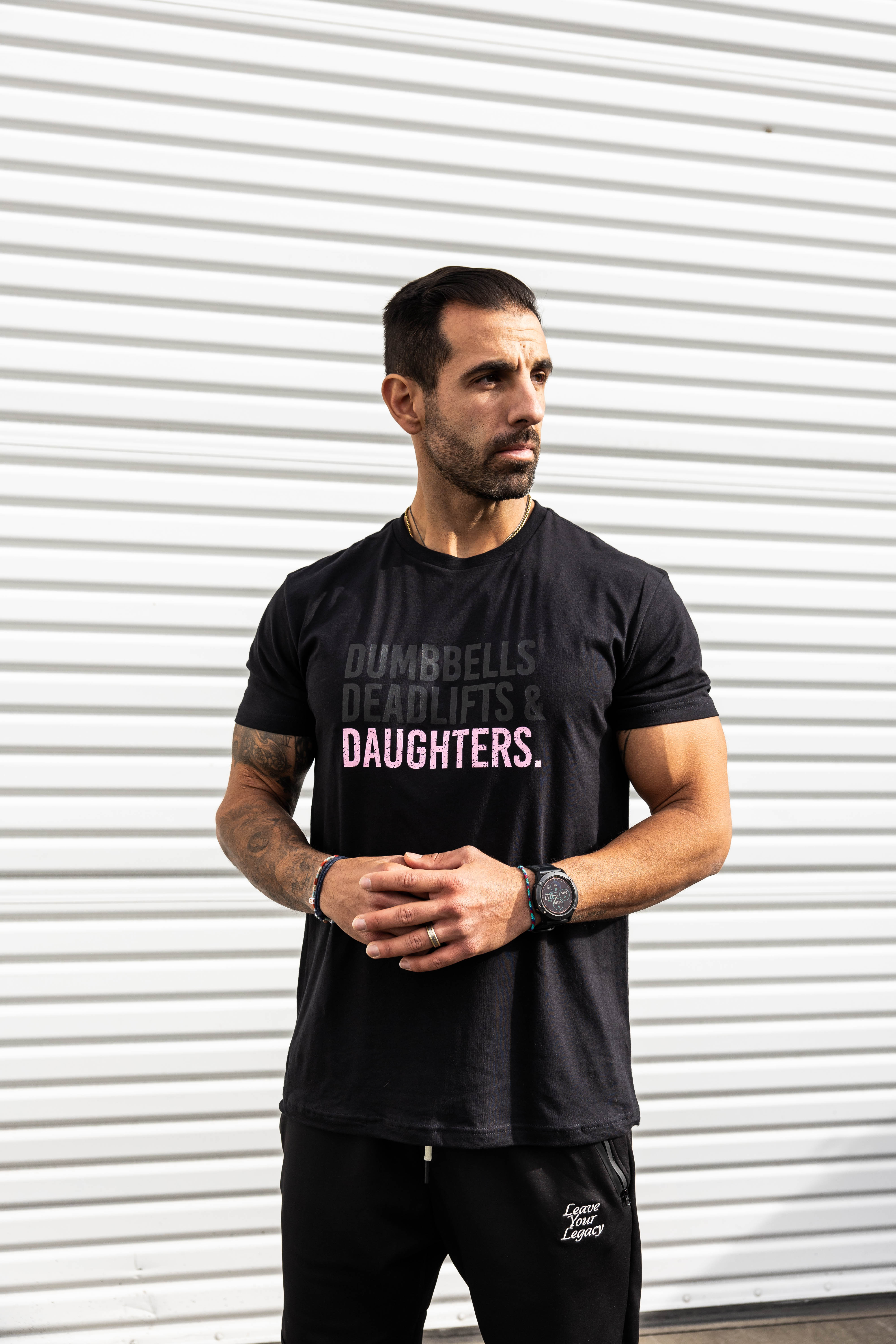 Dumbbells Deadlifts & Daughters Shirt (Lights Out)