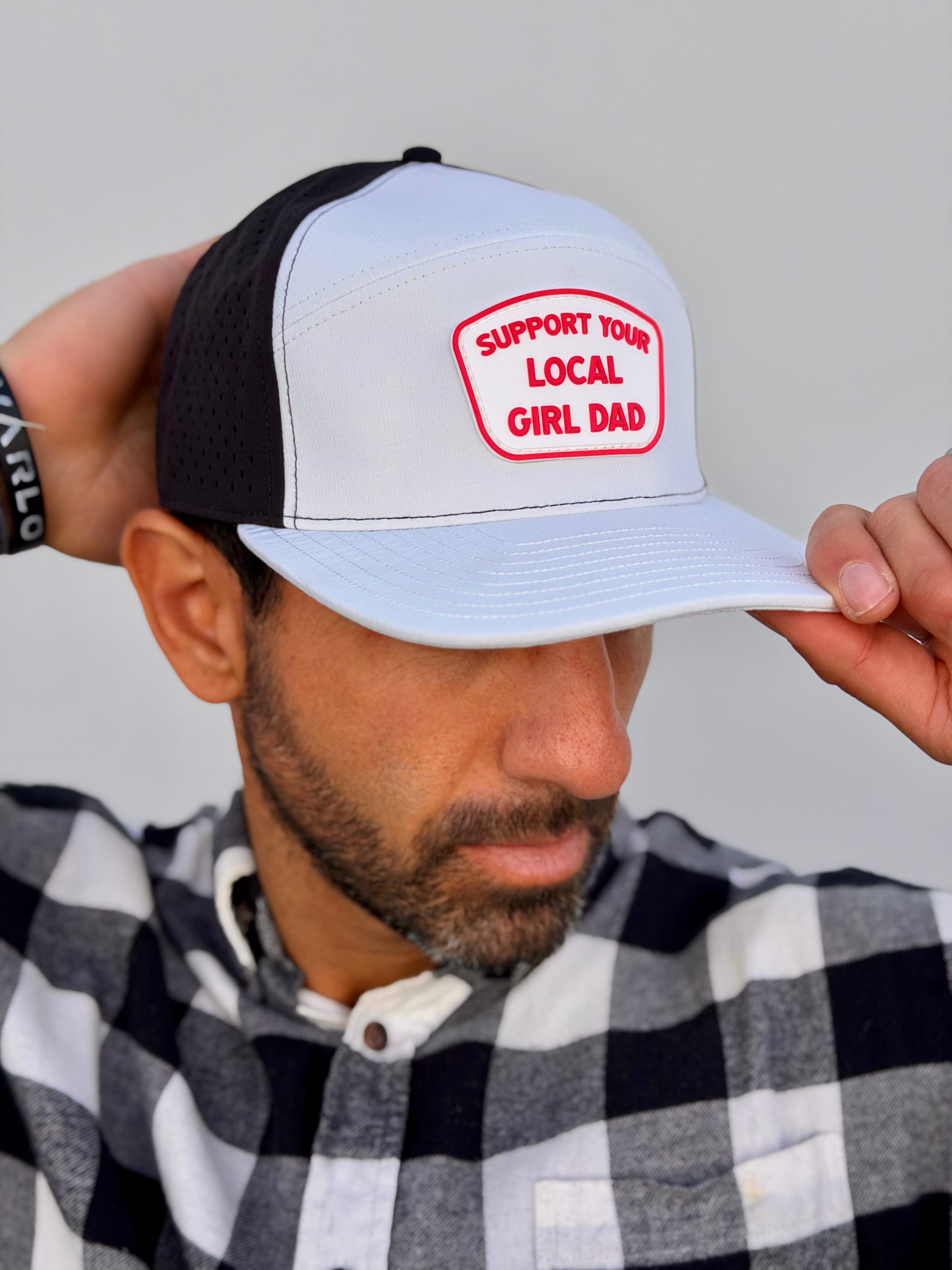 Premium Active Support Your Local Girl Dad (6 Panel)