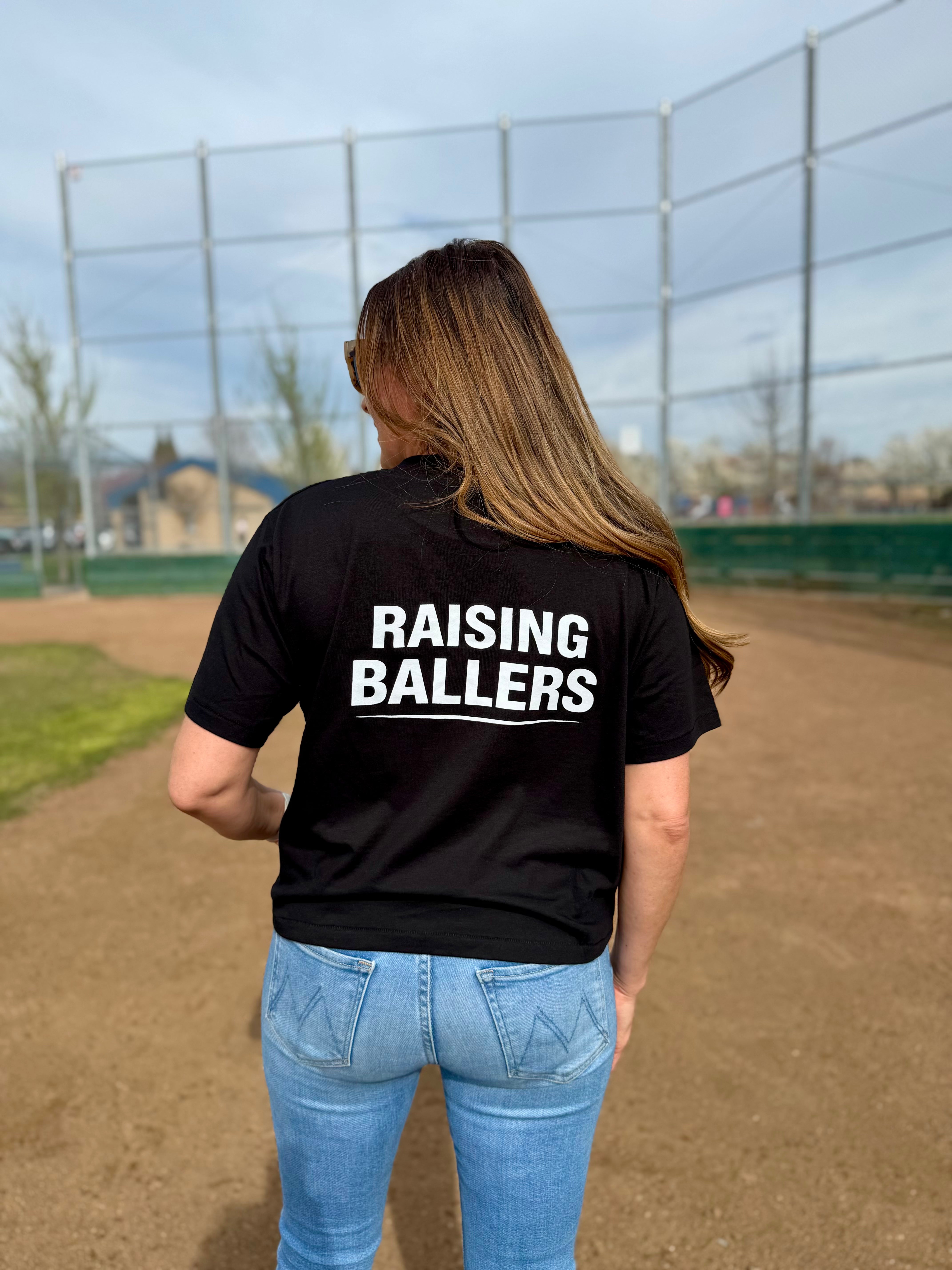 Raising Ballers - Baseball Moms Crop Shirt