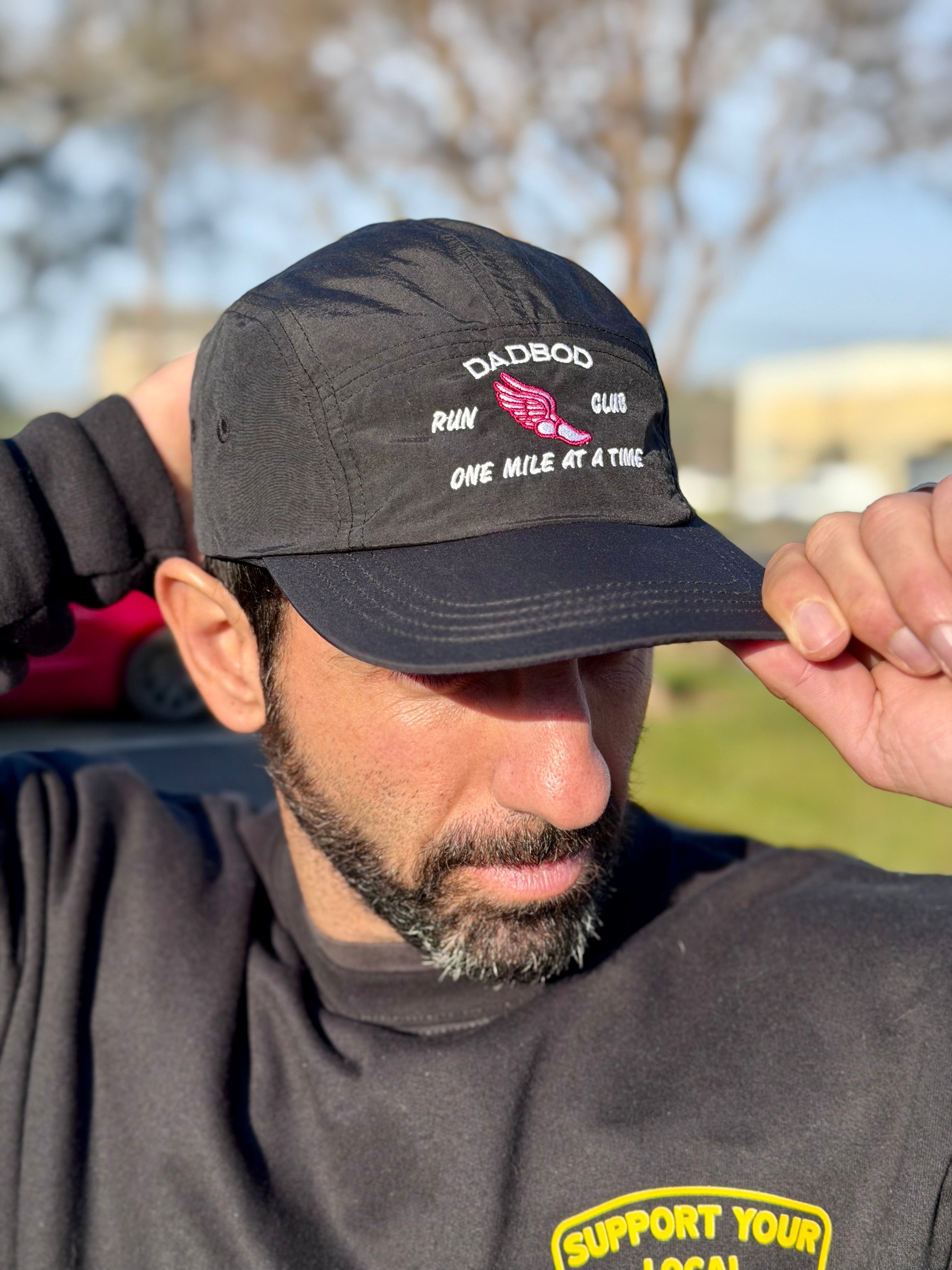 Dadbod Running Athletic Hat - Velocity Noir