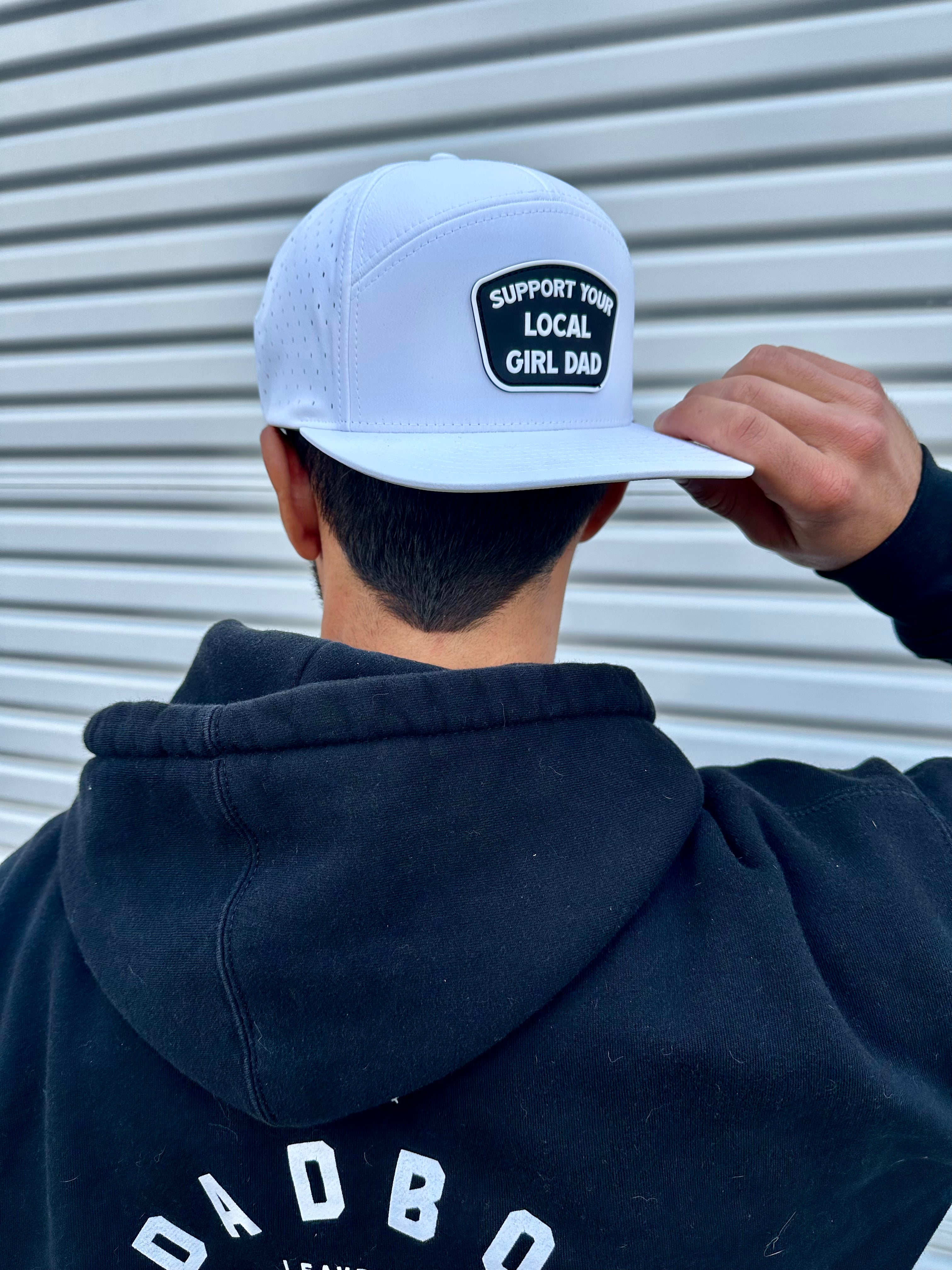 Premium Active Support Your Local Girl Dad PVC Patch Hat