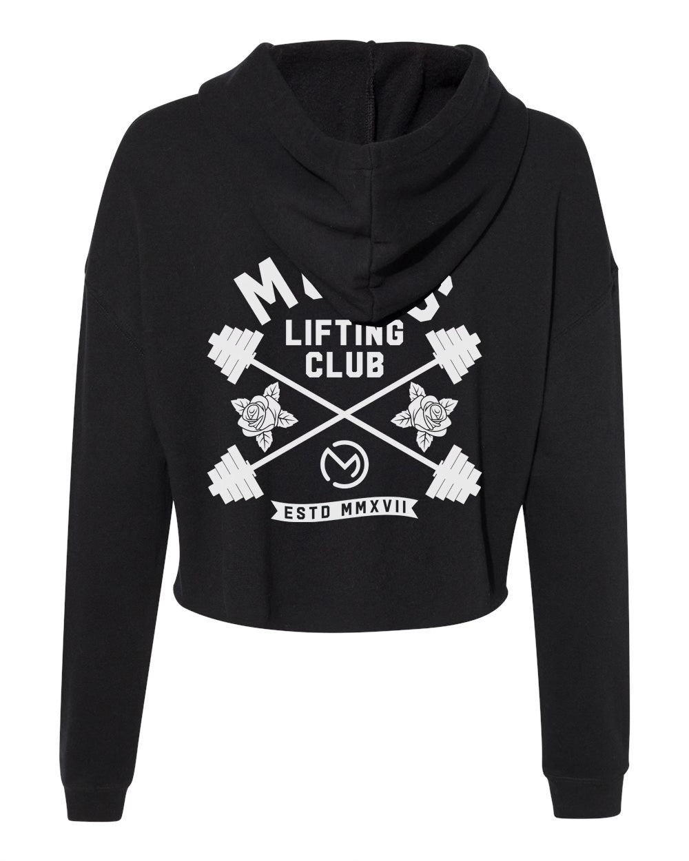 Moms Lifting Club Cropped Women's Hoodie