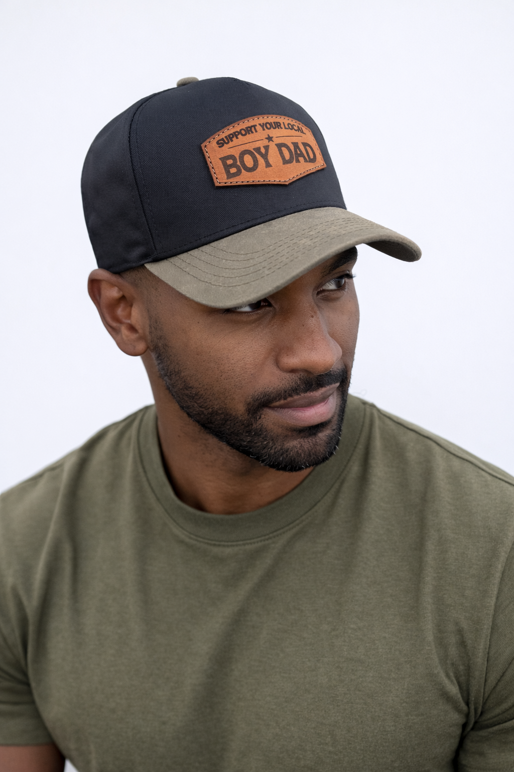 Support Your Local BOY Dad (Ironwood) - Leather Bill Edition