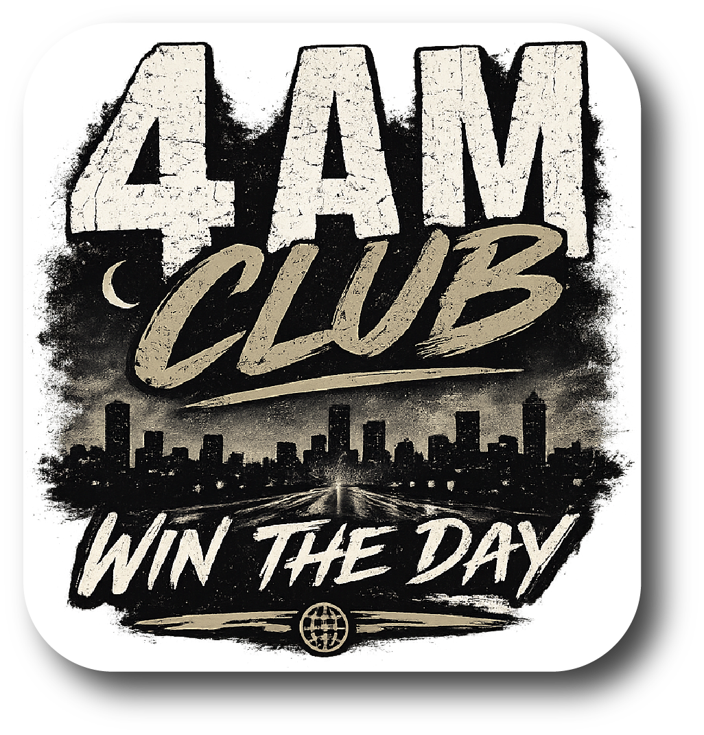 4AM Club - Win The Day Holographic Sticker