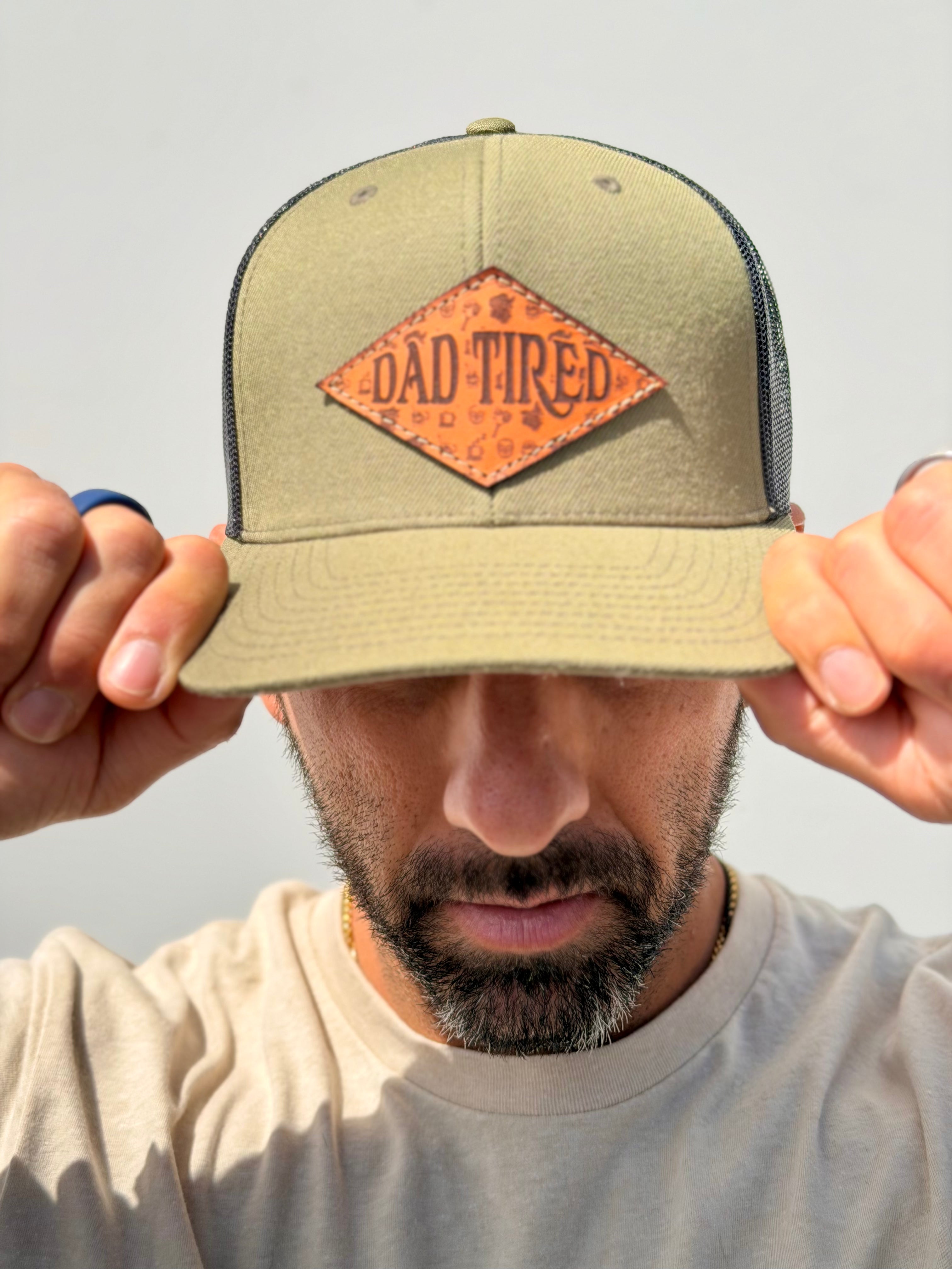 Dad Tired V.2 Leather Patch Hat