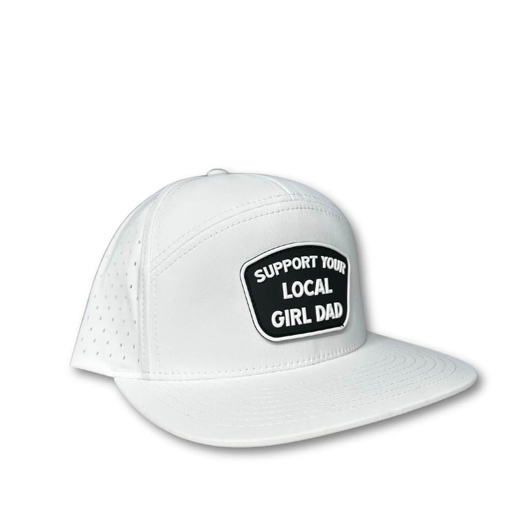 Premium Active Support Your Local Girl Dad PVC Patch Hat