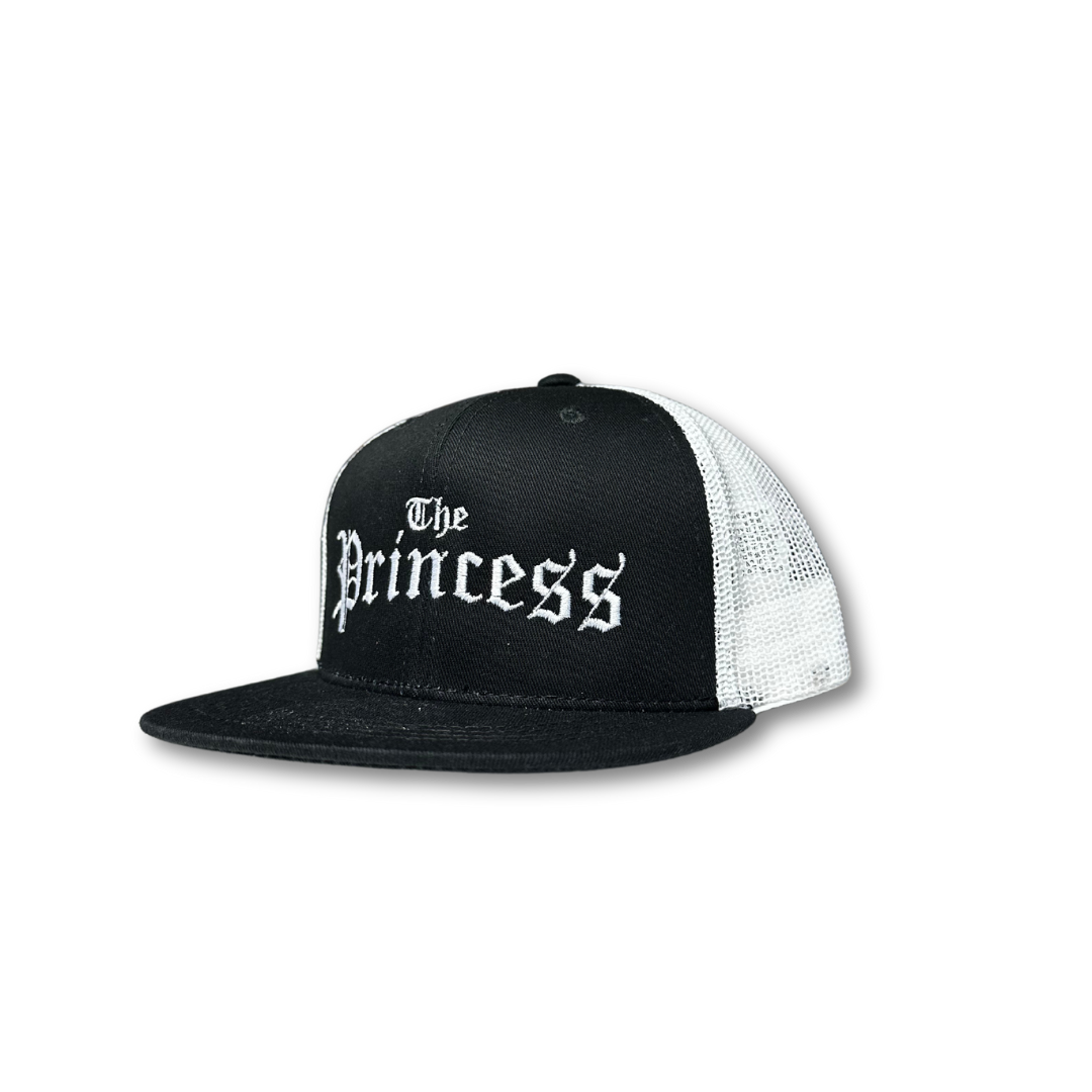 The Princess Black/White Mesh Snapback