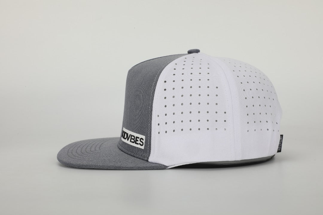 Premium Active KidVibes Hat (Heather Grey/White)