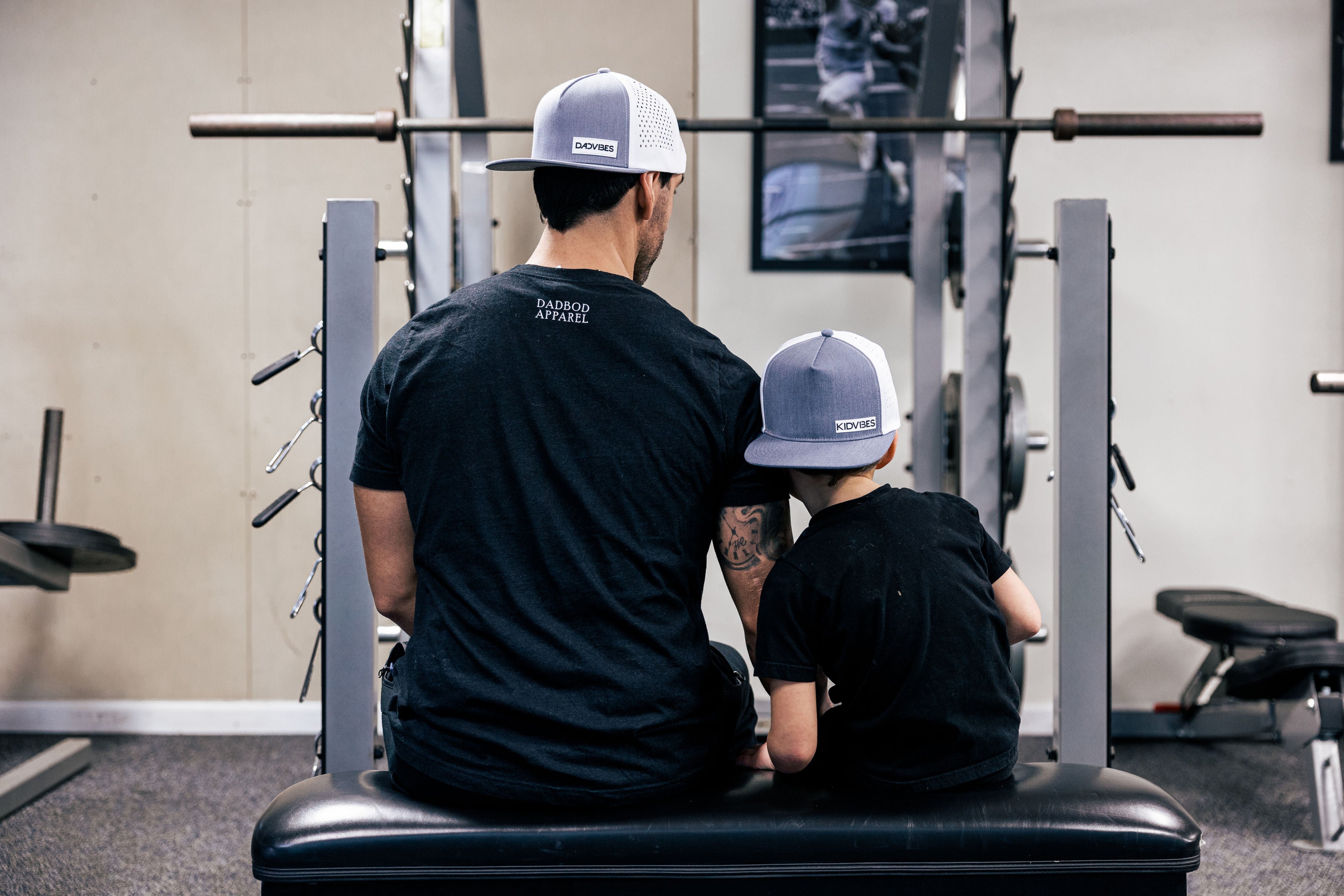 Premium Active KidVibes Hat (Heather Grey/White)