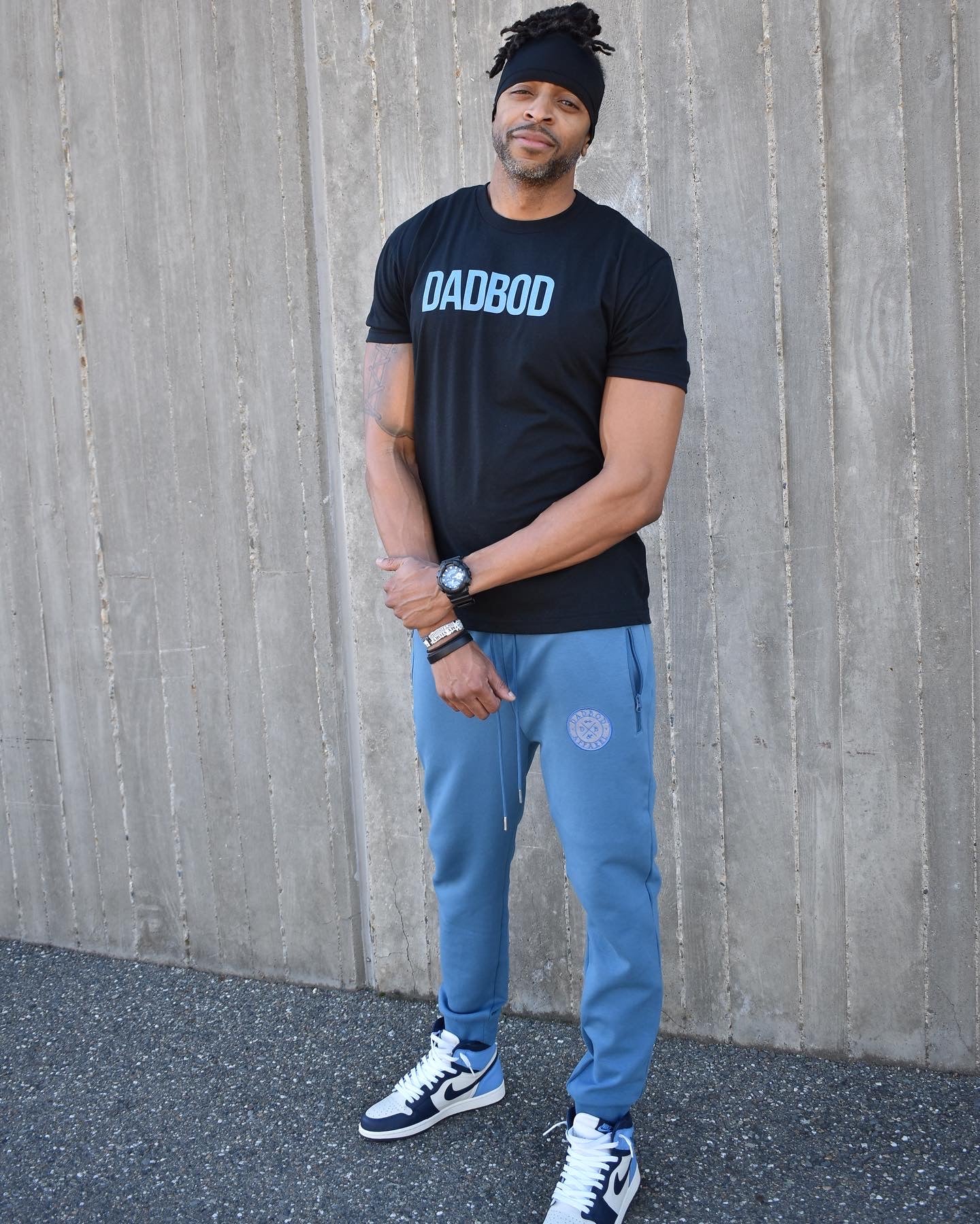 Premium Dadbod Apparel Joggers (Carolina Blue)