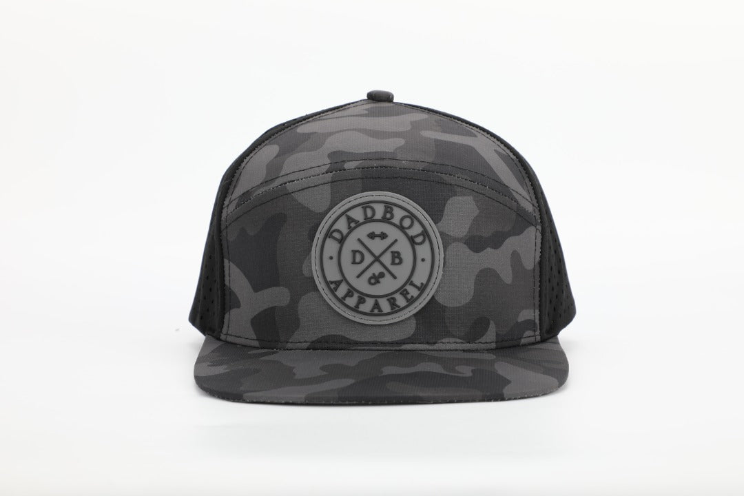 Premium Active 6-Panel Logo Hat (Multicam Black)