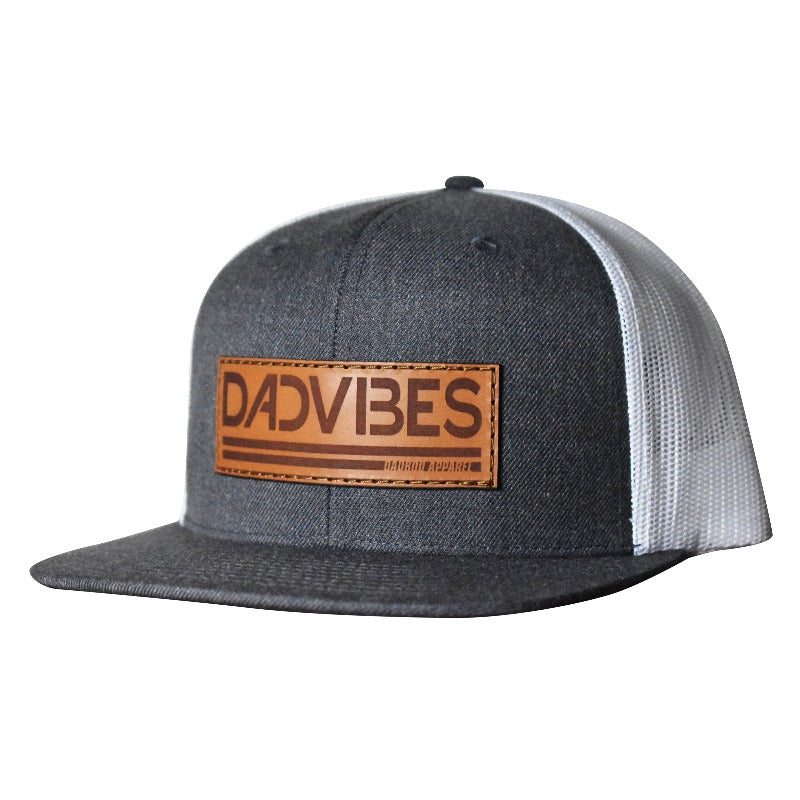 DadVibes Classic - Snapback (Heather Charcoal/White Mesh)