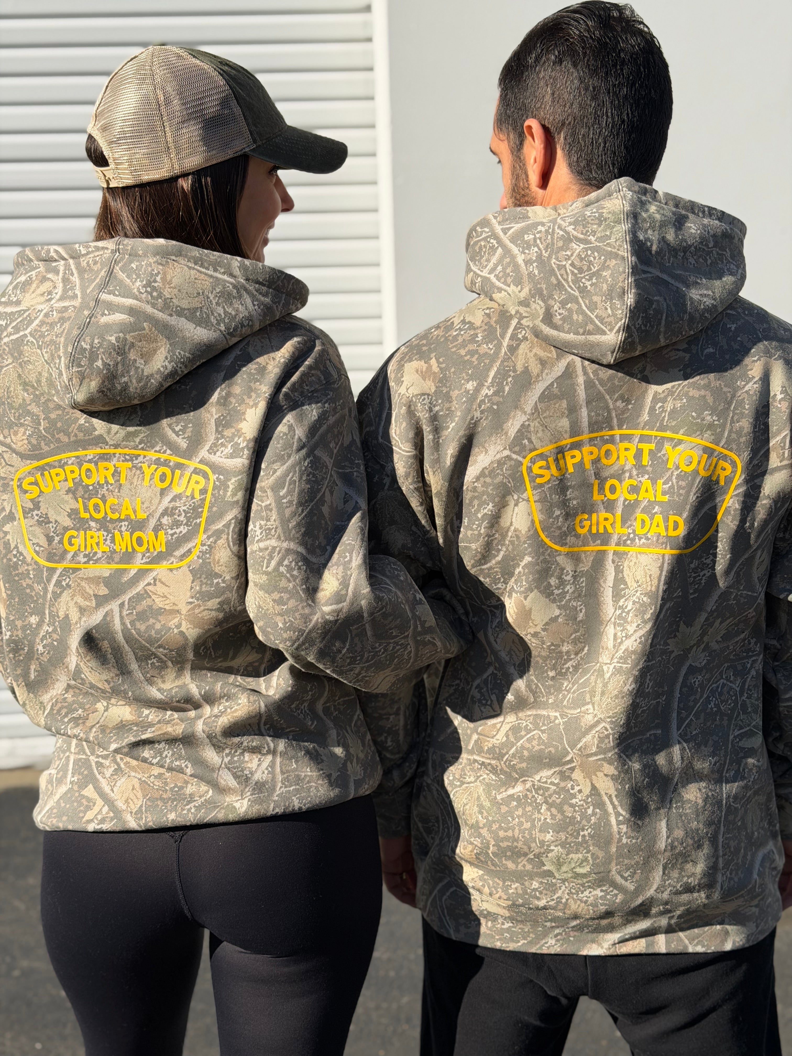 Support Your Local GIRL MOM Tree Camo Hoodie