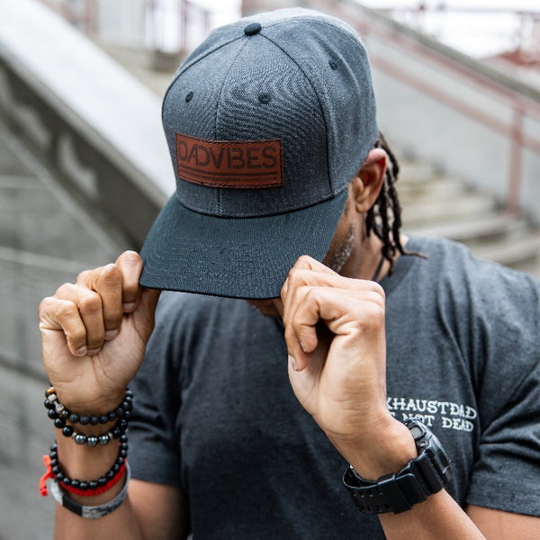 Charcoal and Black DadVibes Hat | Dad Life SnapBack