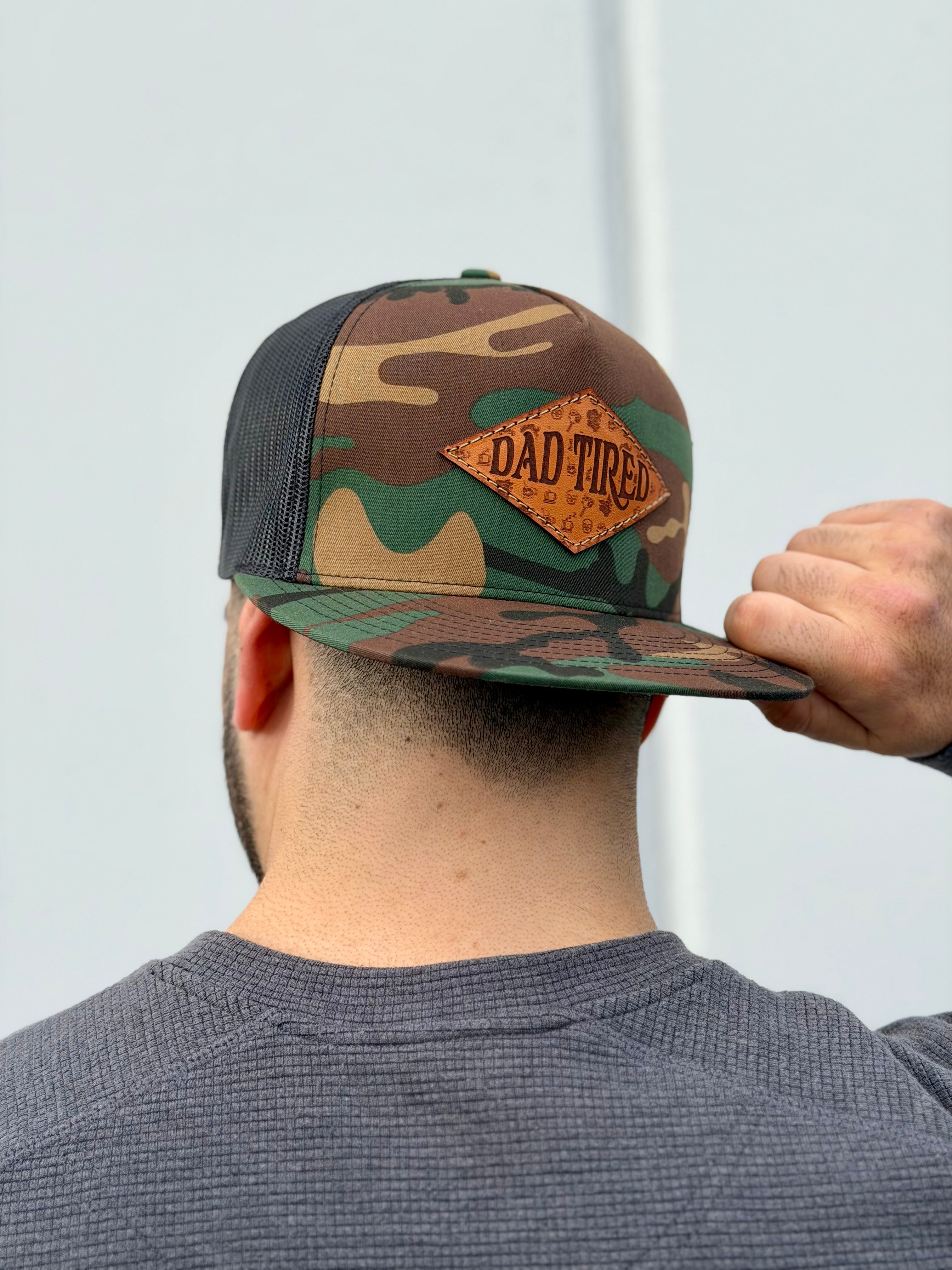 Dad Tired V.2 Leather Patch Hat