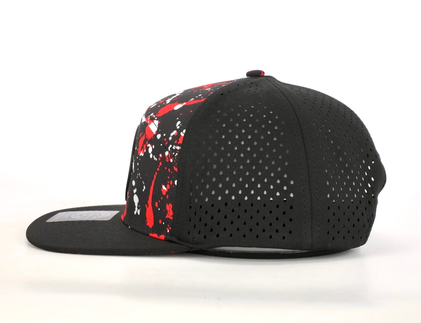 Premium Active 6-Panel Logo Hat (Black Splatter)