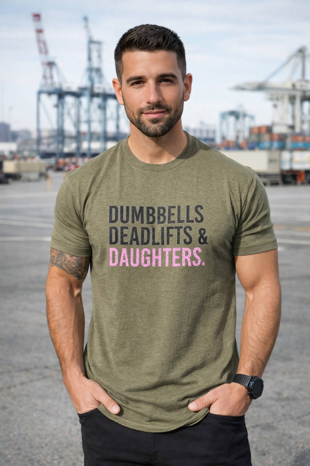 Dumbbells Deadlifts & Daughters Shirt