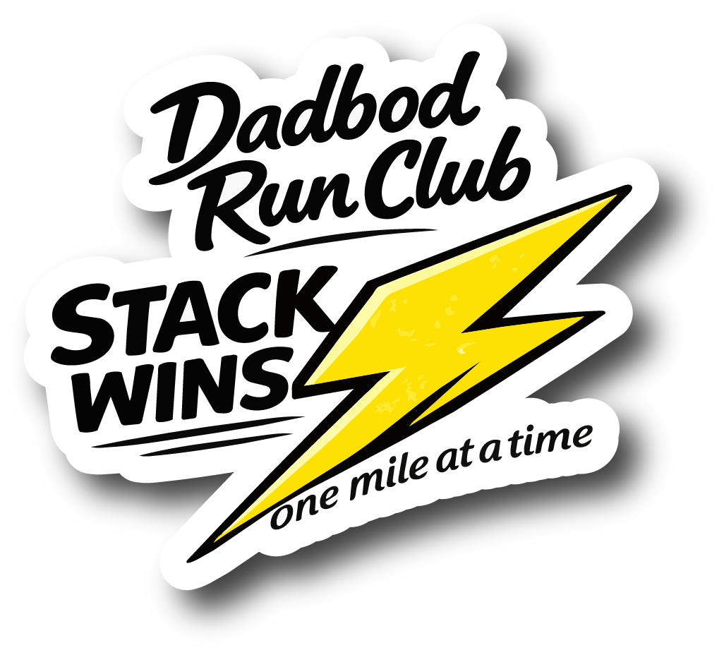 Dadbod Run Club - Stack Wins Sticker