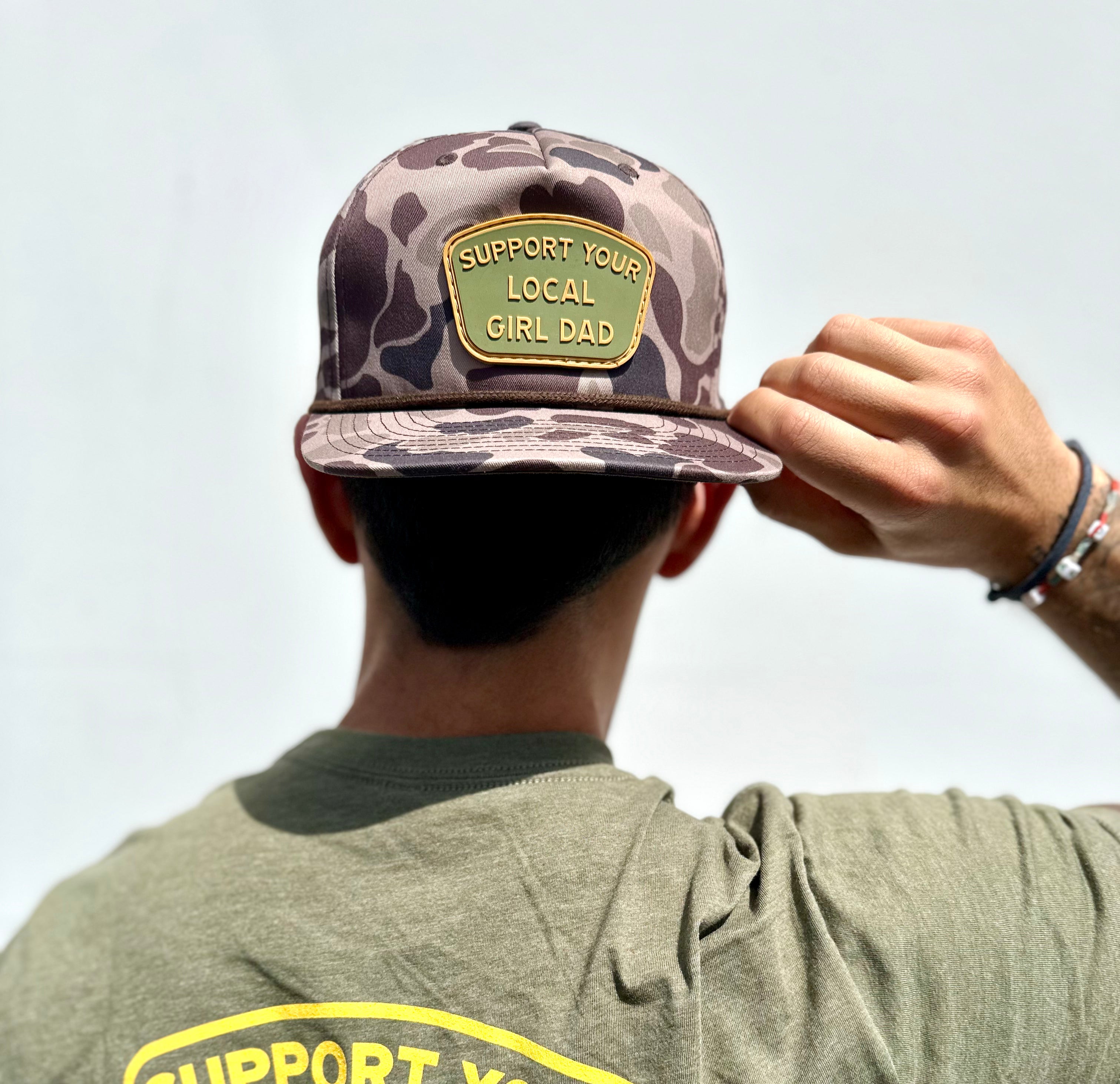 Support Your Local Girl Dad Camo Rope Hat Edition