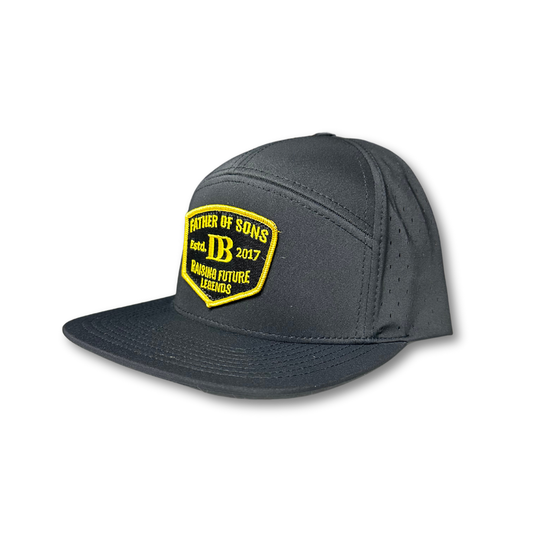Premium Active Father Of Sons Patch Hat (Black)