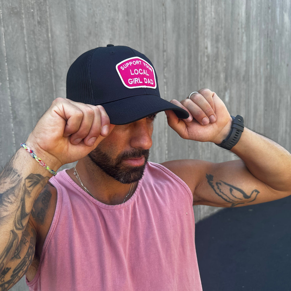 Girl Dad Curved Trucker Hat