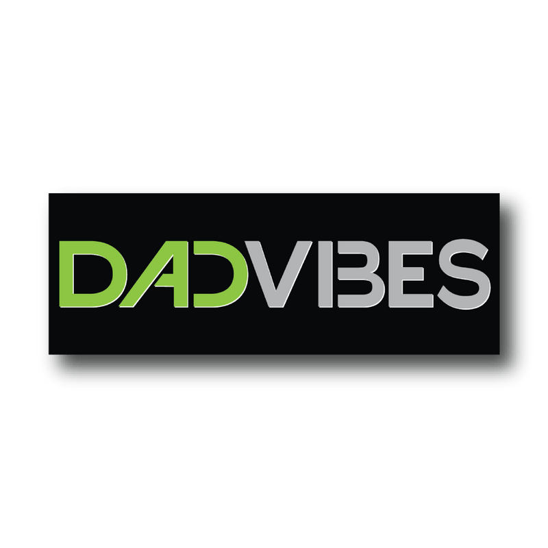 DadVibes Sticker (Black/Green)