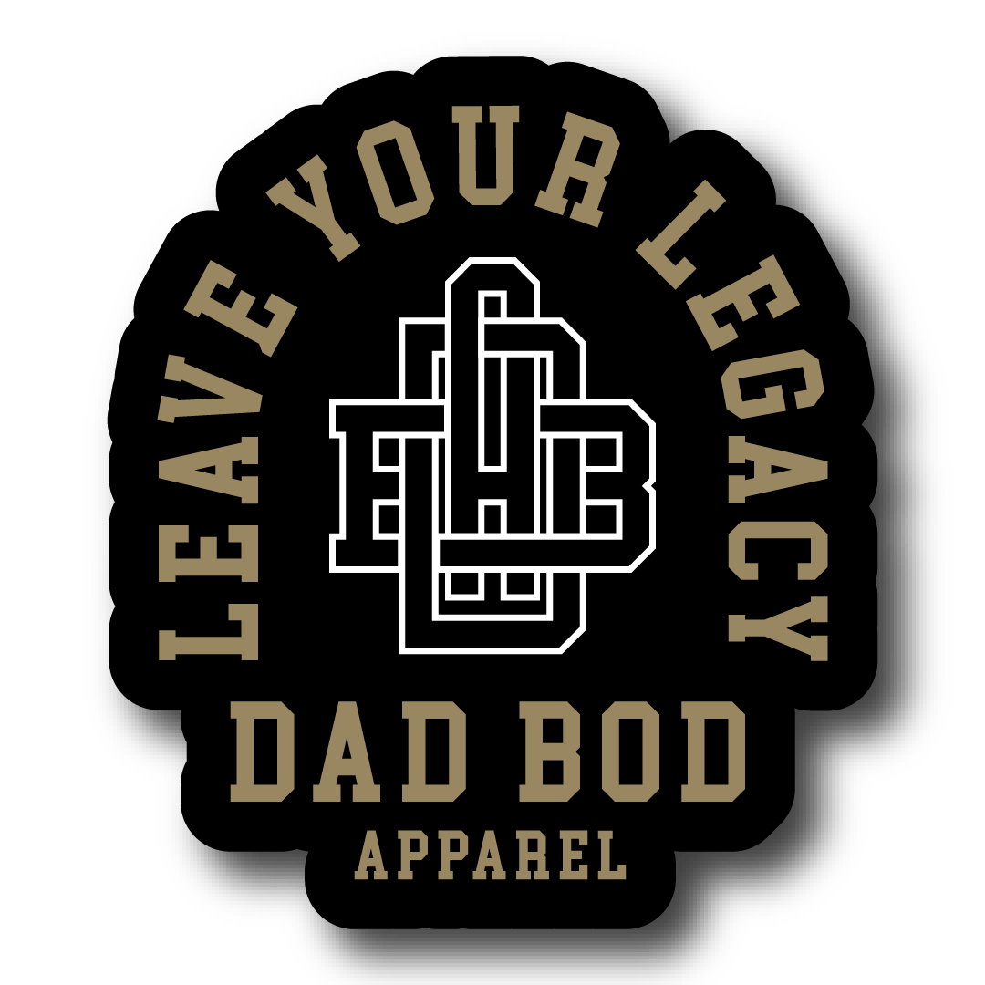 DadBod Monogram Sticker