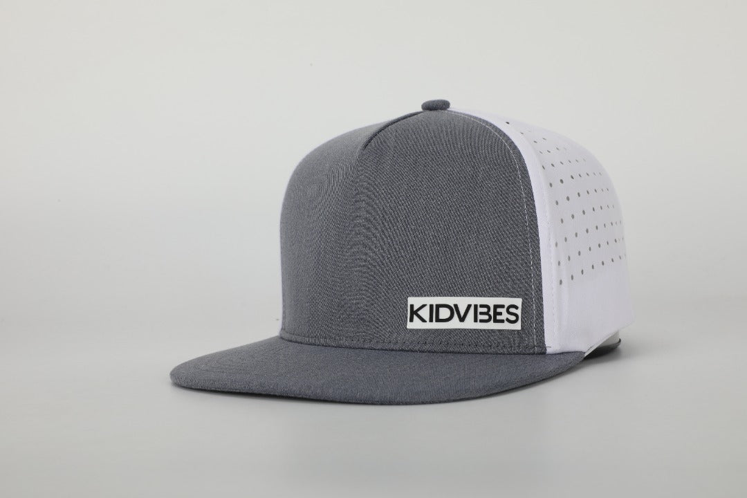 Premium Active KidVibes Hat (Heather Grey/White)