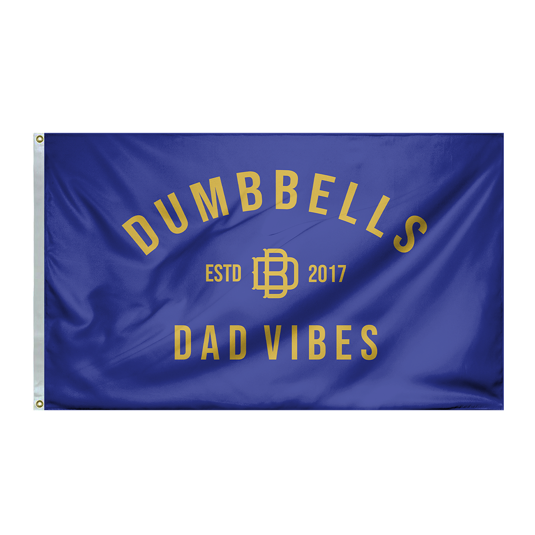 Dumbbells & DadVibes Flag