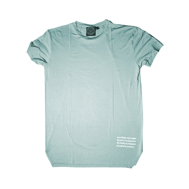 'The Code' Premium Drop Tail Shirt (Mint)