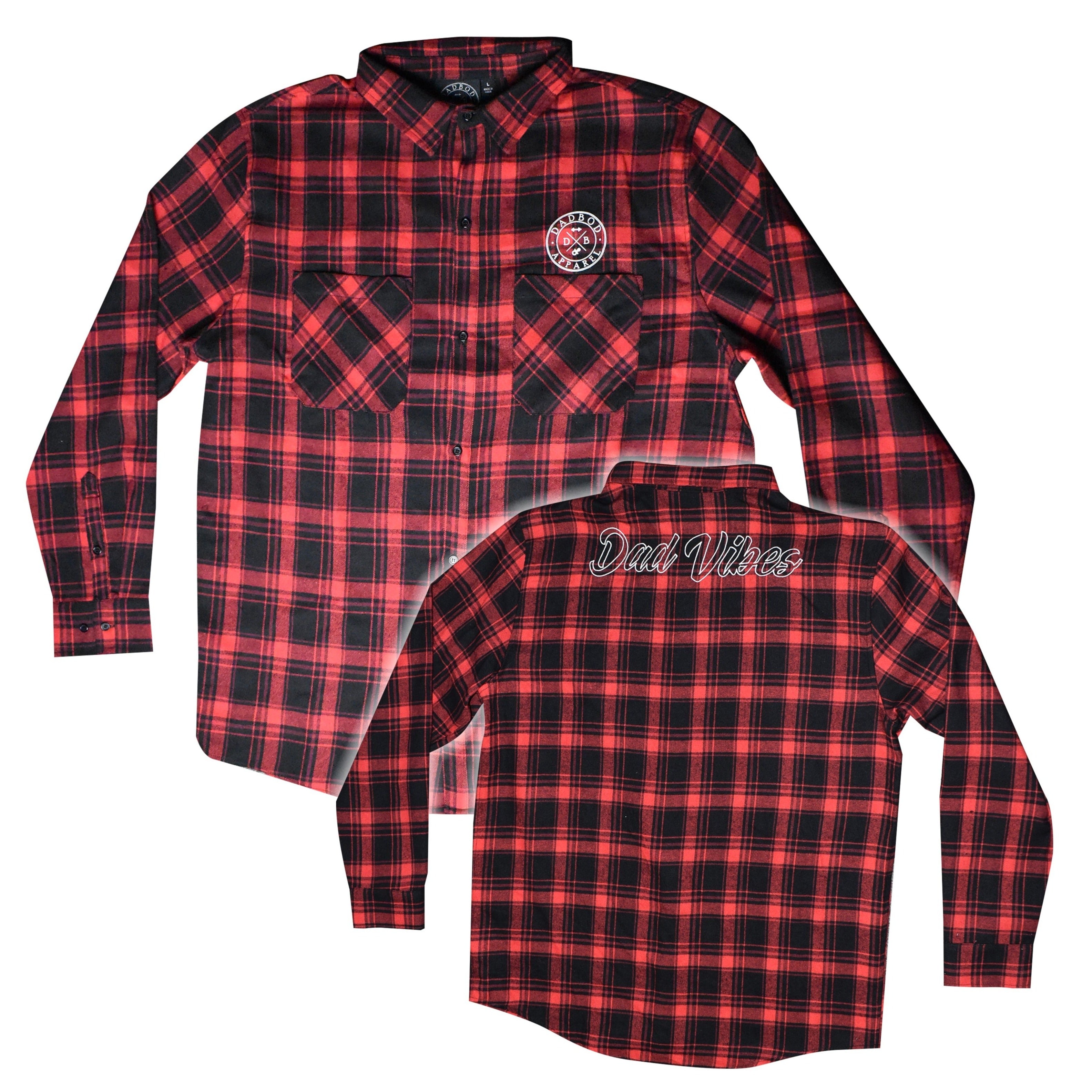 DadVibes Buffalo Plaid Button Down Flannel