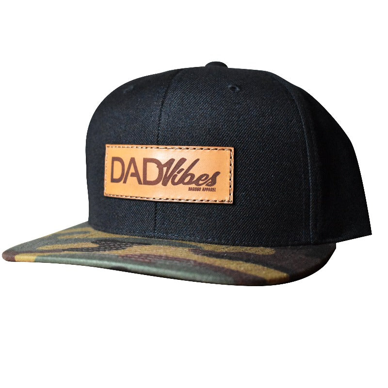 DadVibes Patch Hat (Black/Camo Bill)