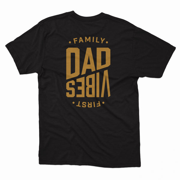 Black/Gold DadVibes Logo Shirt