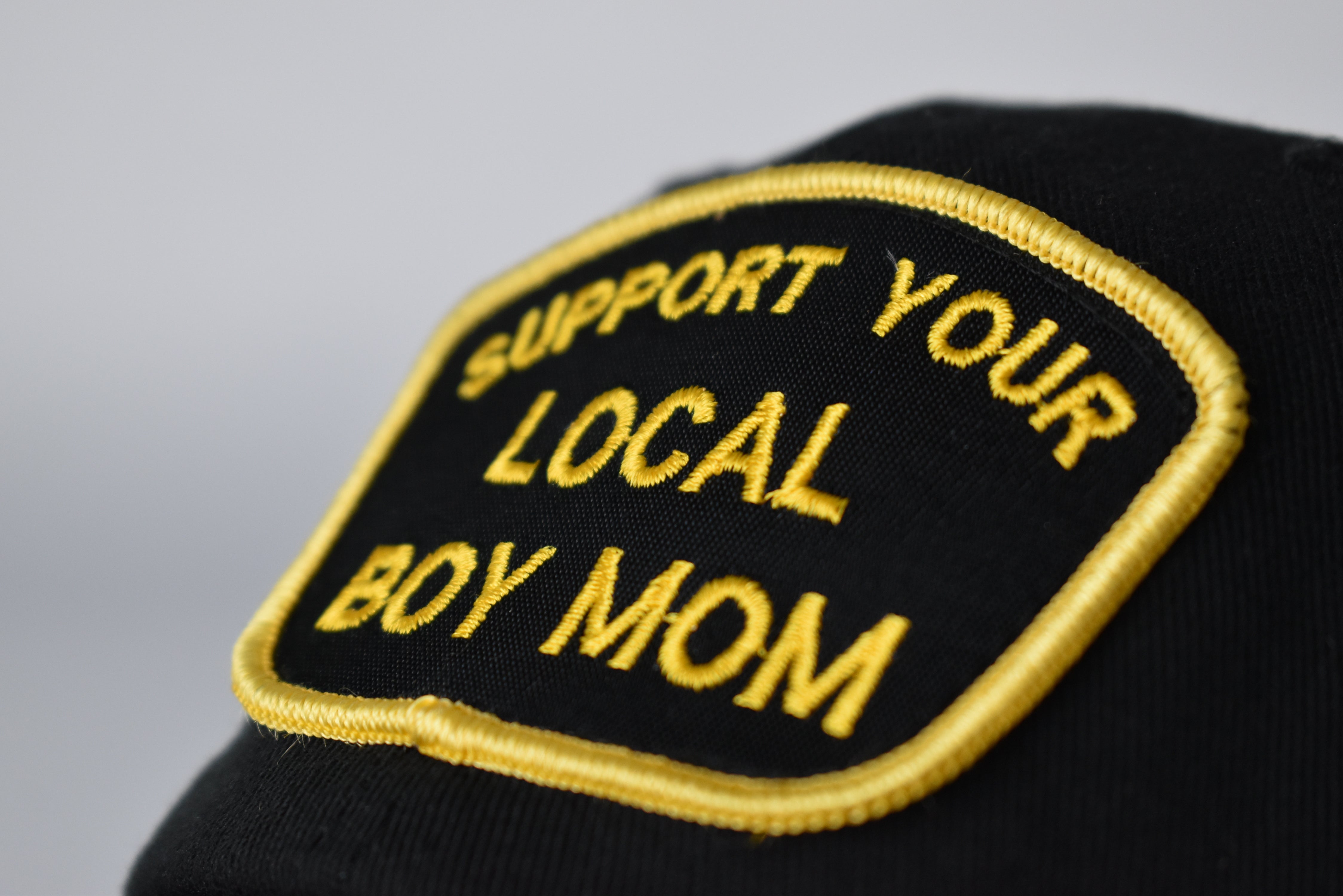 Support Your Local Boy Mom Patch Hat