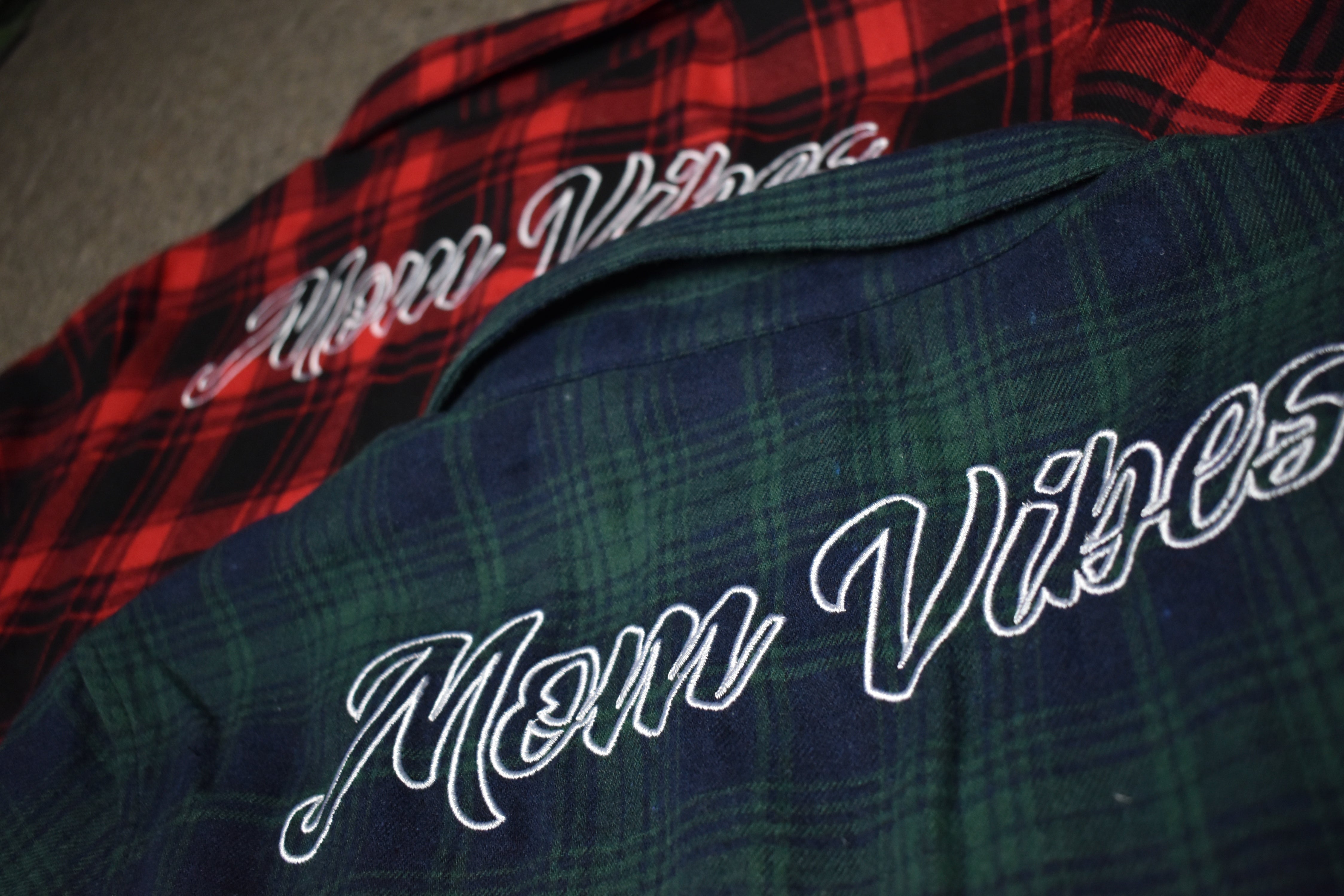 MomVibes Buffalo Plaid Button Down Flannel