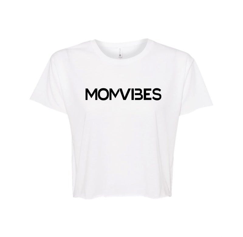 MomVibe Crop Shirt (White)