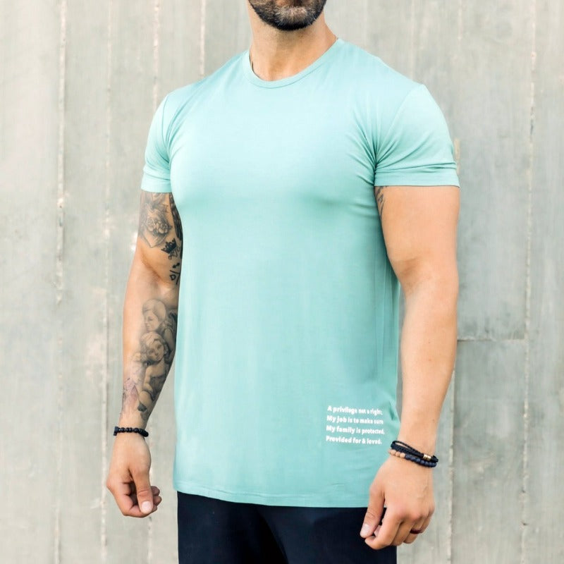 'The Code' Premium Drop Tail Shirt (Mint)