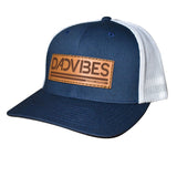 DadVibes Leather Patch Navy/White Mesh FLEXFIT