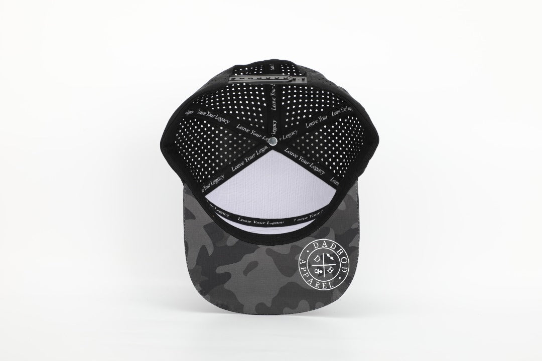 Premium Active 6-Panel Logo Hat (Multicam Black)