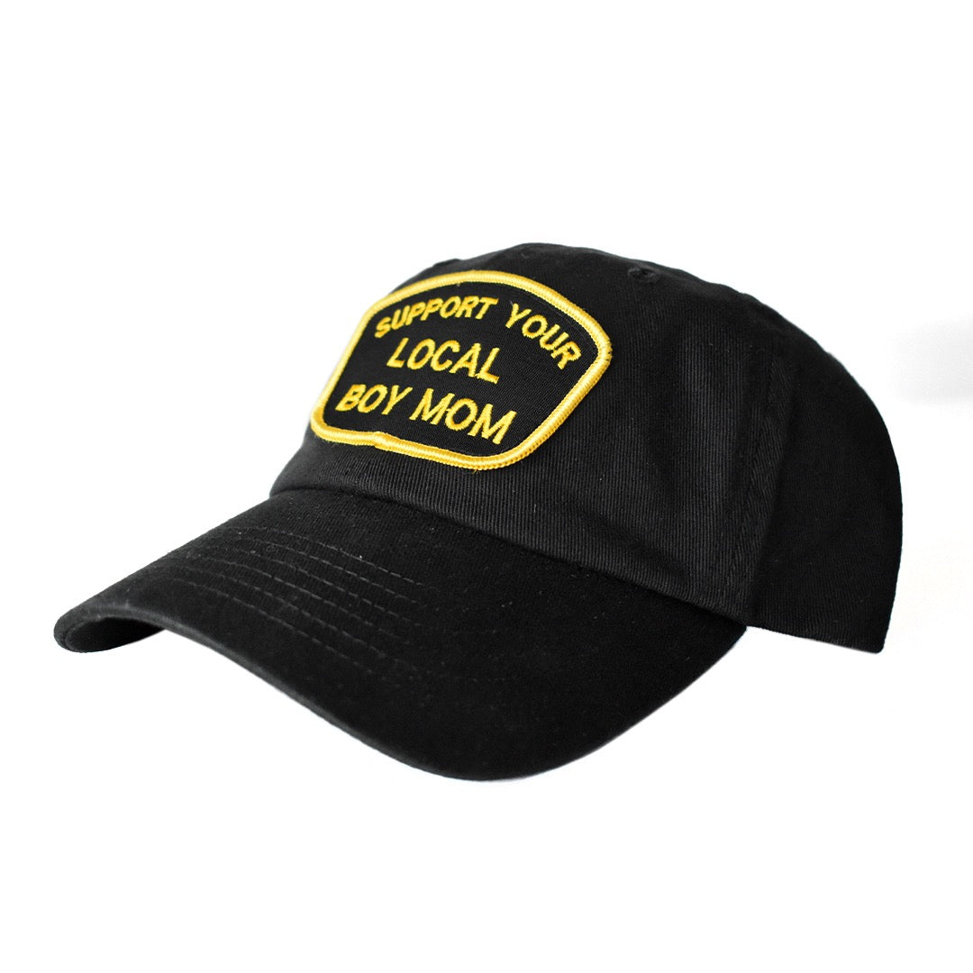 Support Your Local Boy Mom Patch Hat