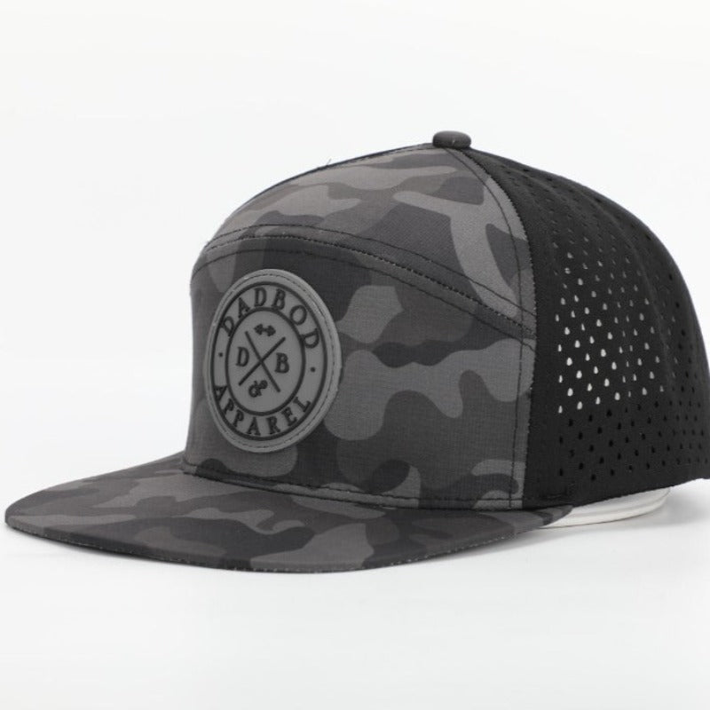 Premium Active 6-Panel Logo Hat (Multicam Black)