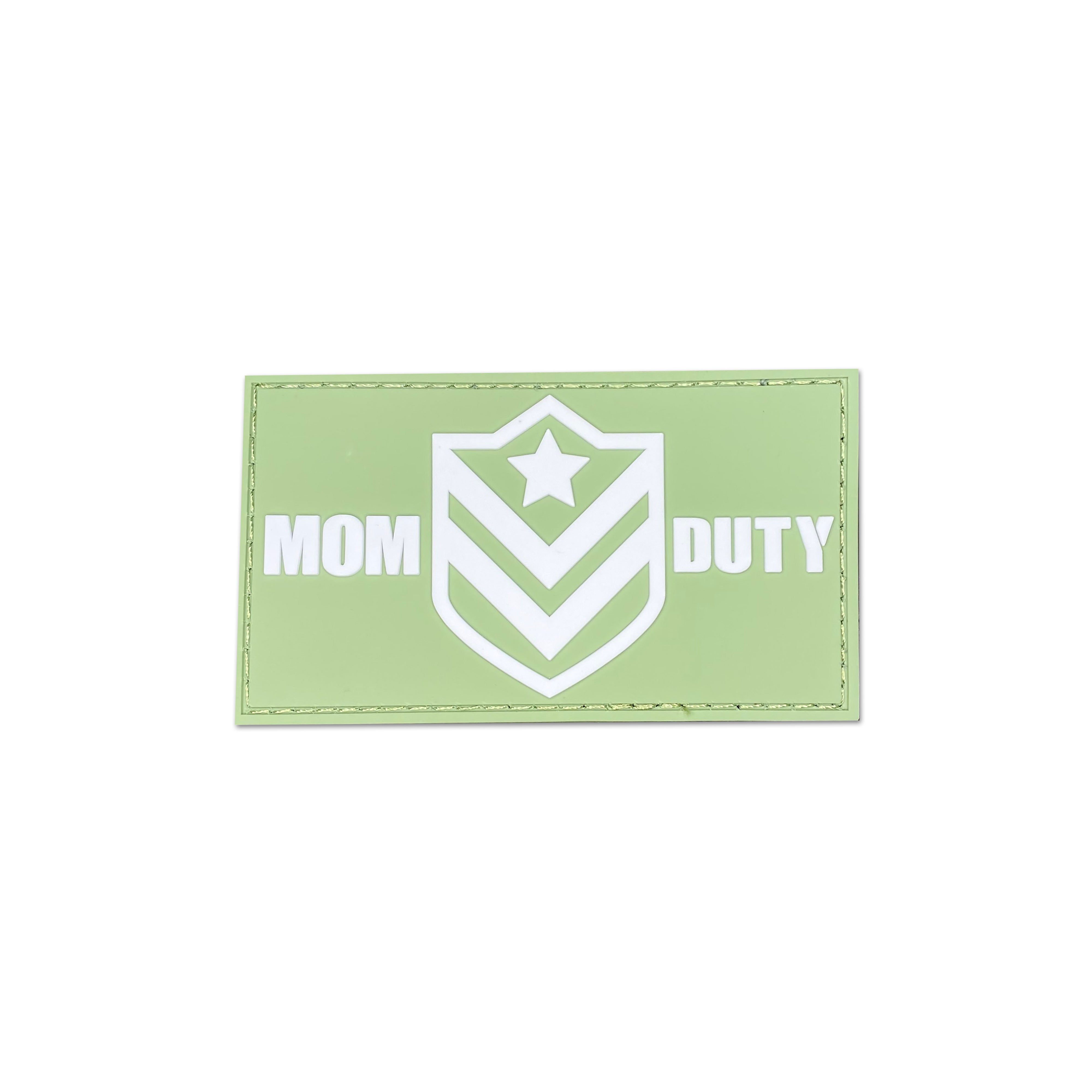 Mom Duty PVC Velcro Patch
