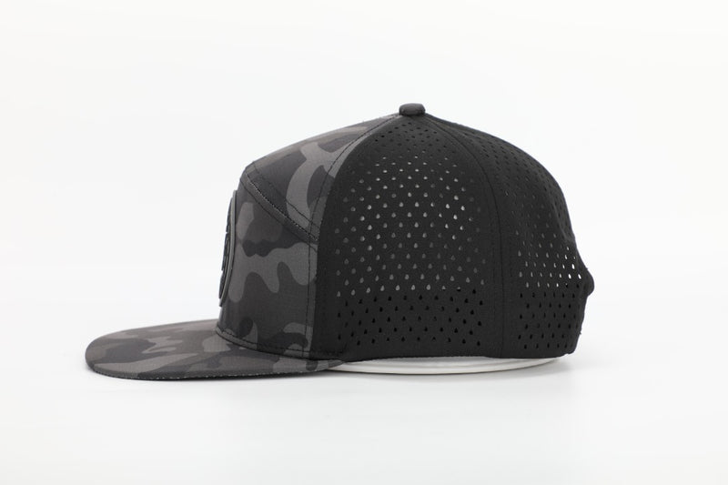 Premium Active 6-Panel Logo Hat (Multicam Black)