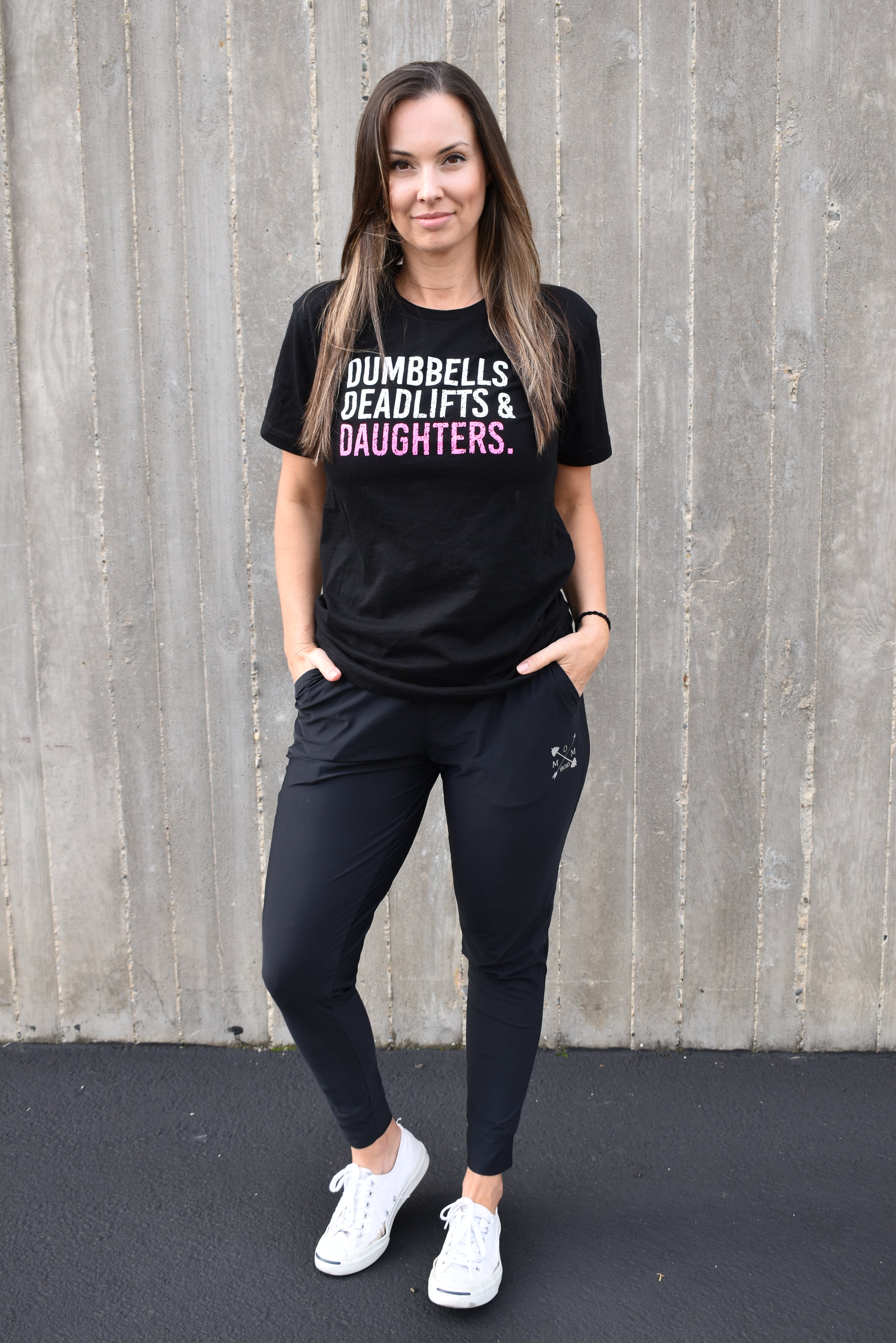 Dumbbells Deadlifts & Daughters (Girl Mom) - Standard Length Shirt