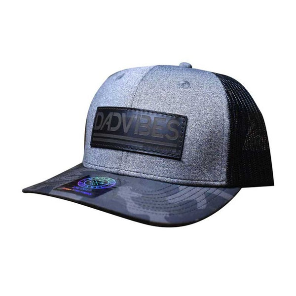 DadVibes Curved Bill Trucker Snapback (Tri-Color Camo)
